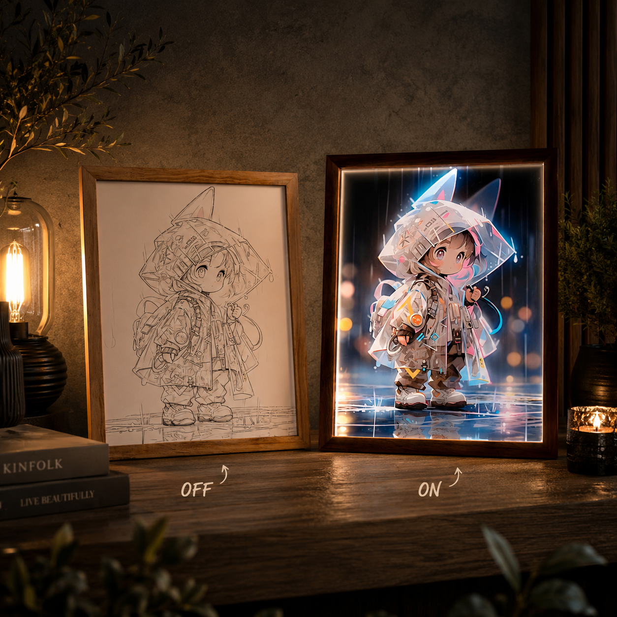 Custom Anime Light Artwork