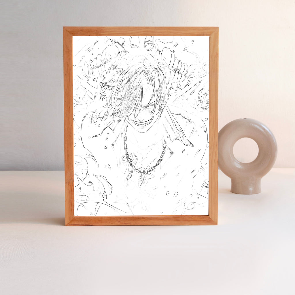 Sanji Premium Illuminated Artwork