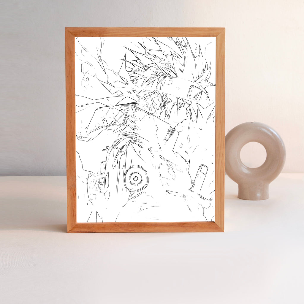 Kakashi Premium Illuminated Artwork - Naruto