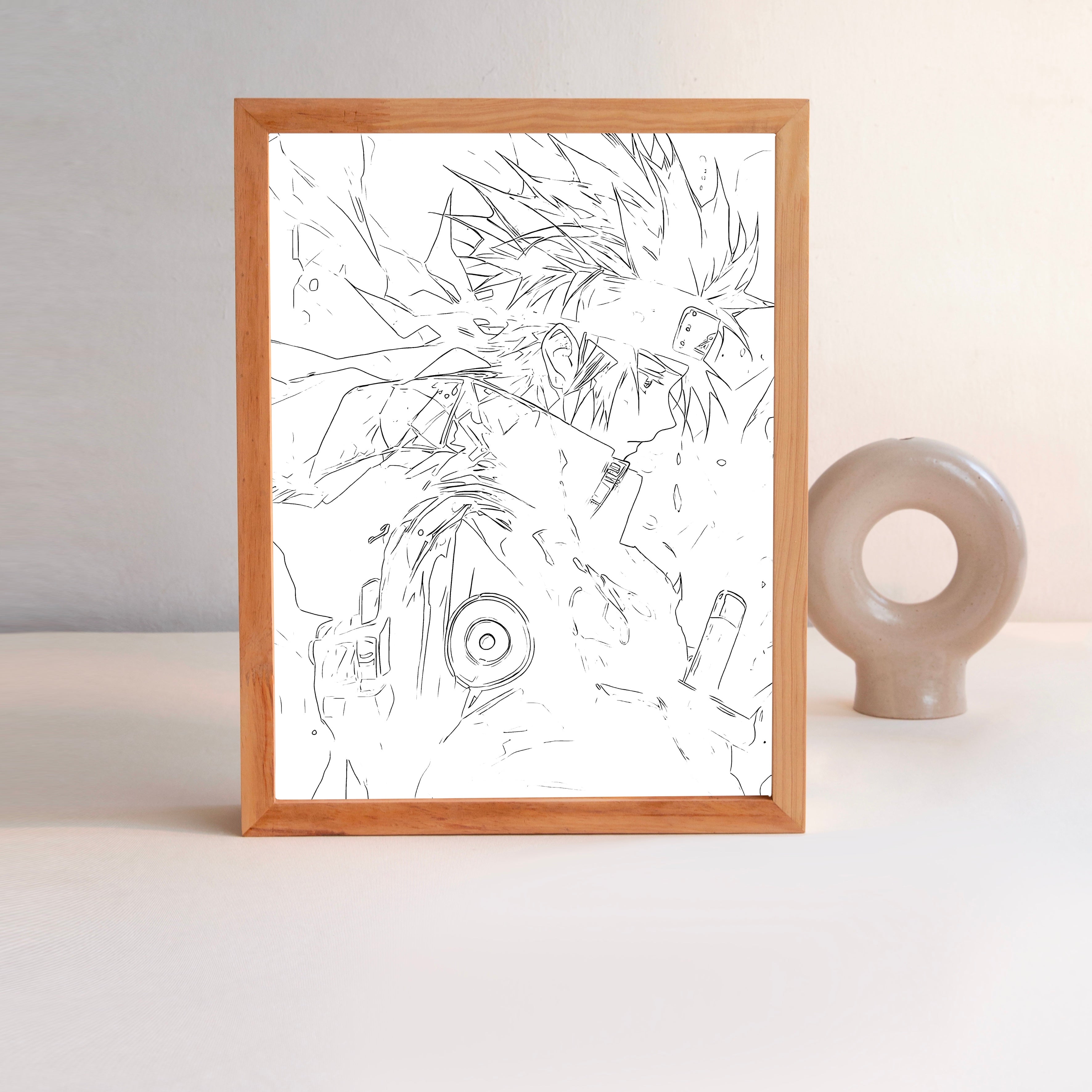 Kakashi Premium Illuminated Artwork - Naruto