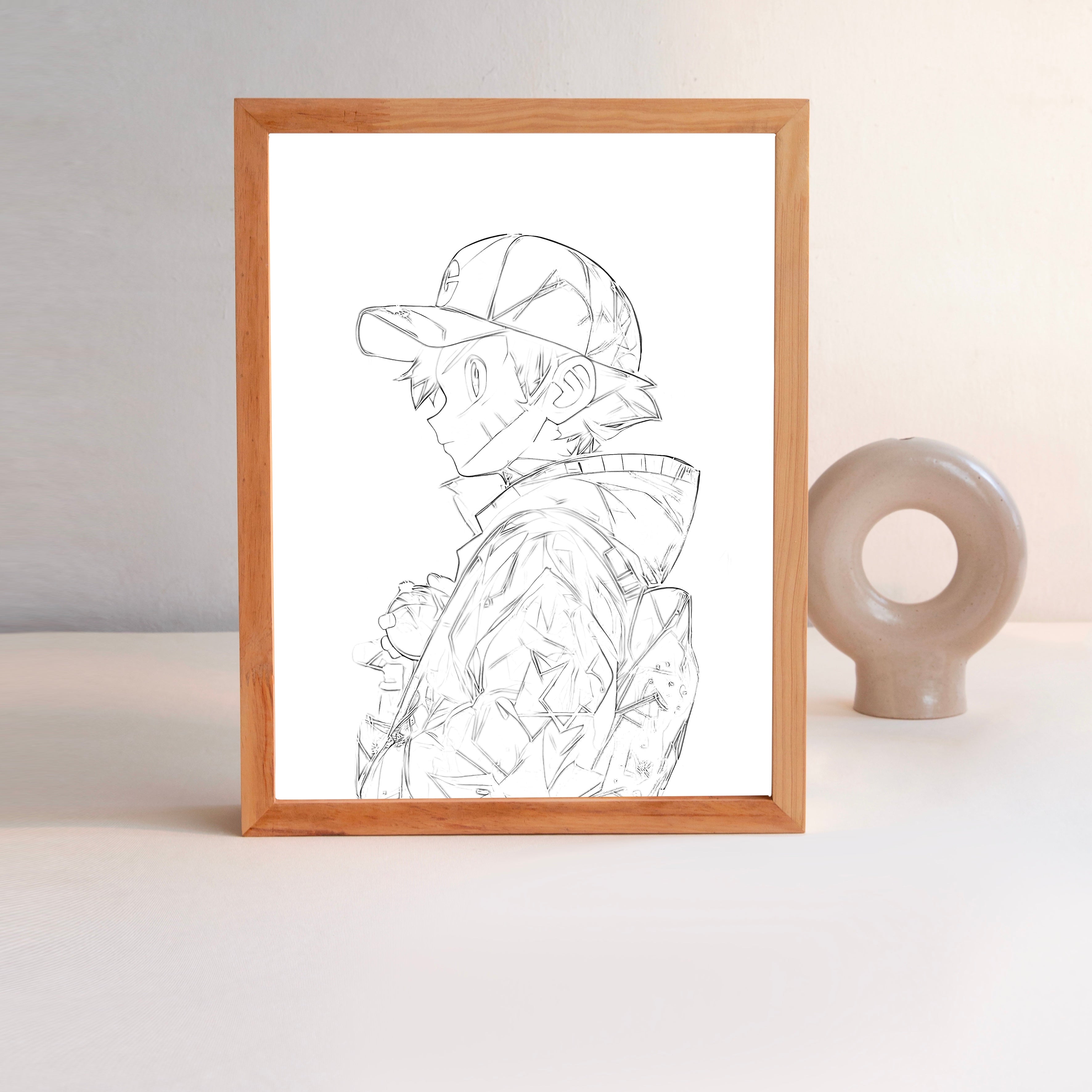 Ash Ketchum Pokémon Illuminated Artwork